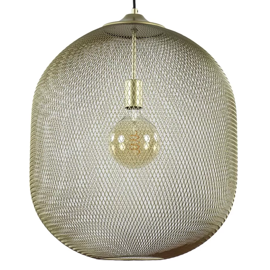 Draadlampen | Light and Living>Straluma Hanglamp Moroc 50cm goud