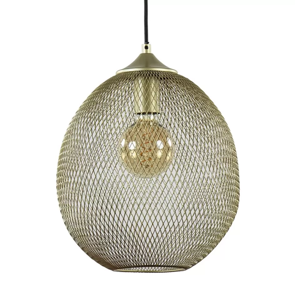 Draadlampen | Light and Living>Straluma Hanglamp Moroc goud 30cm