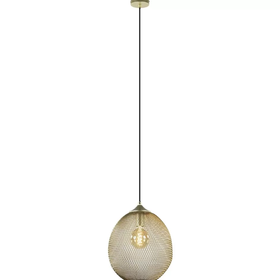 Draadlampen | Light and Living>Straluma Hanglamp Moroc goud 30cm