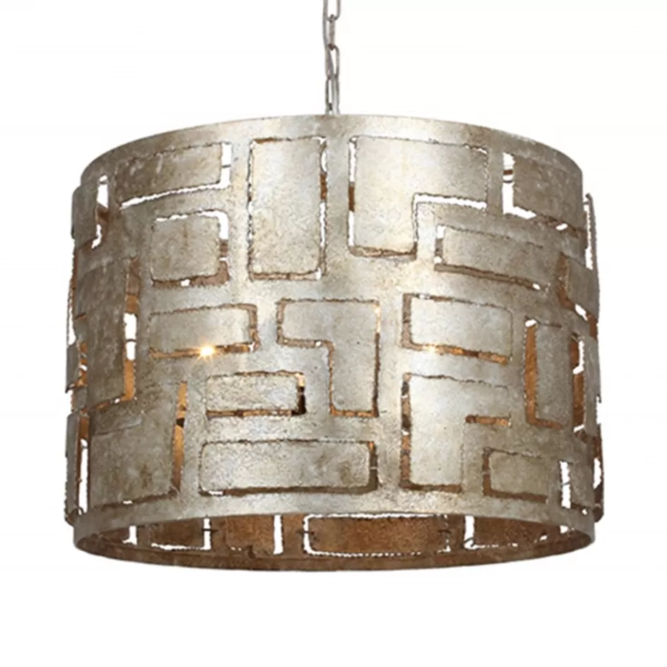 Eettafellampen | Woonkamerlampen>Straluma Hanglamp Pablo cil 55cm ambacht.zilver