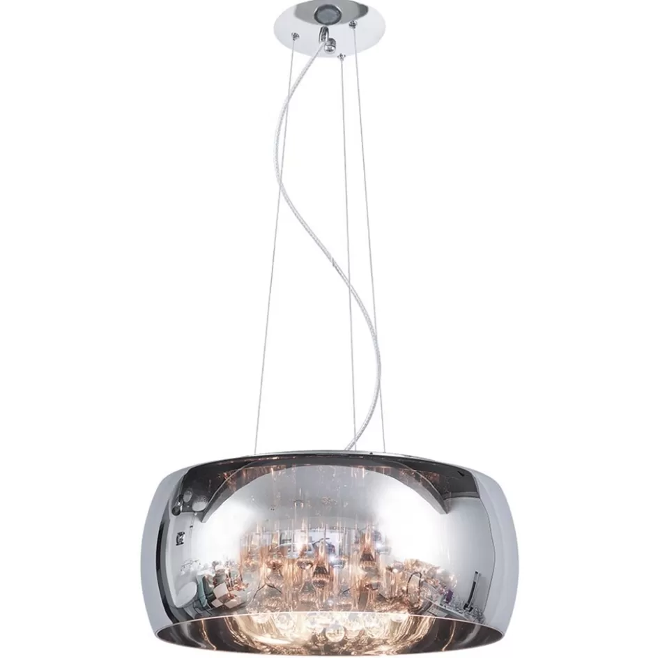 Eettafellampen | Pearl>Straluma Hanglamp Pearl Raindrops smokey glas