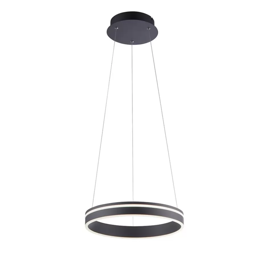 Hanglampen | Smart lampen>Straluma Hanglamp Q-Vito 40 zwart + afst.bed.CCT