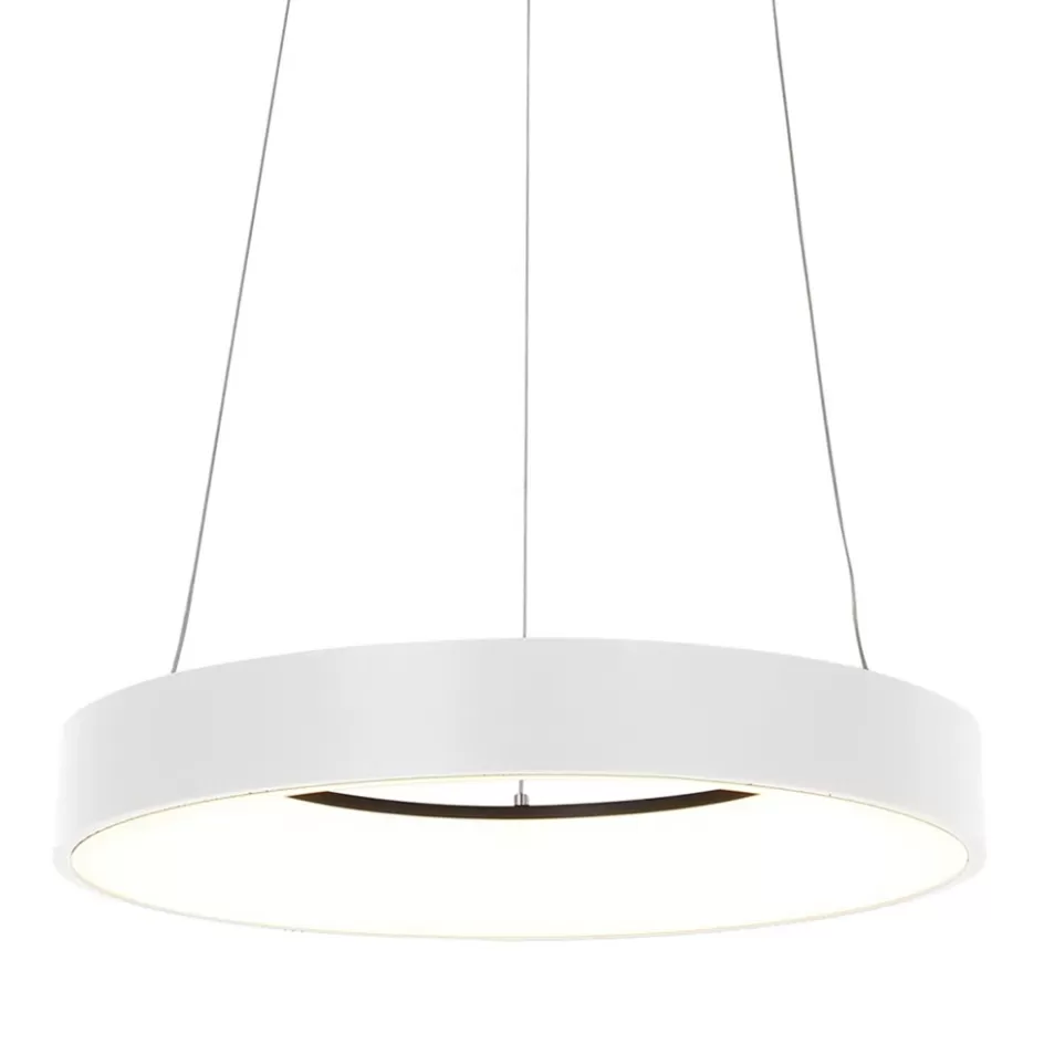 Hanglampen | Keukenverlichting>Straluma Hanglamp Ringlede wit 48cm