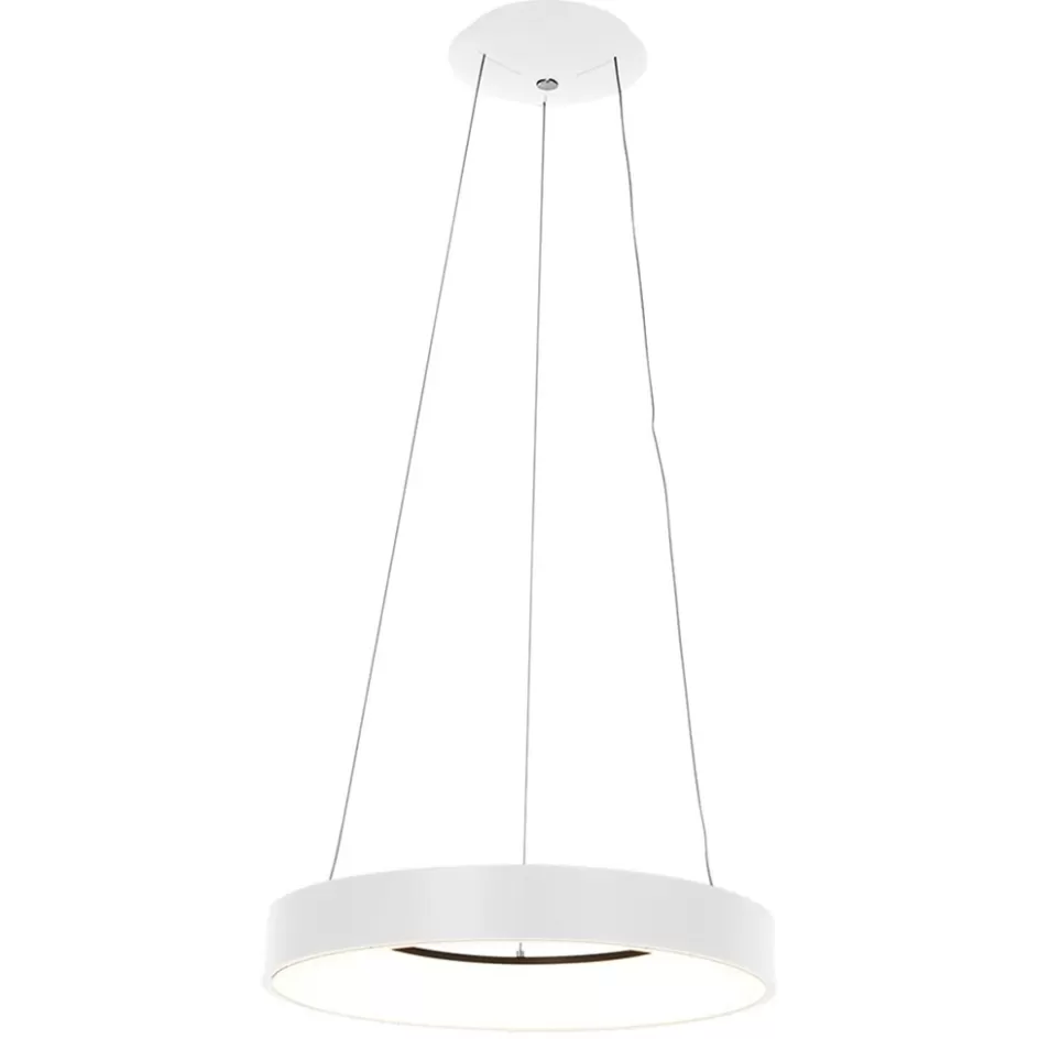 Hanglampen | Keukenverlichting>Straluma Hanglamp Ringlede wit 48cm