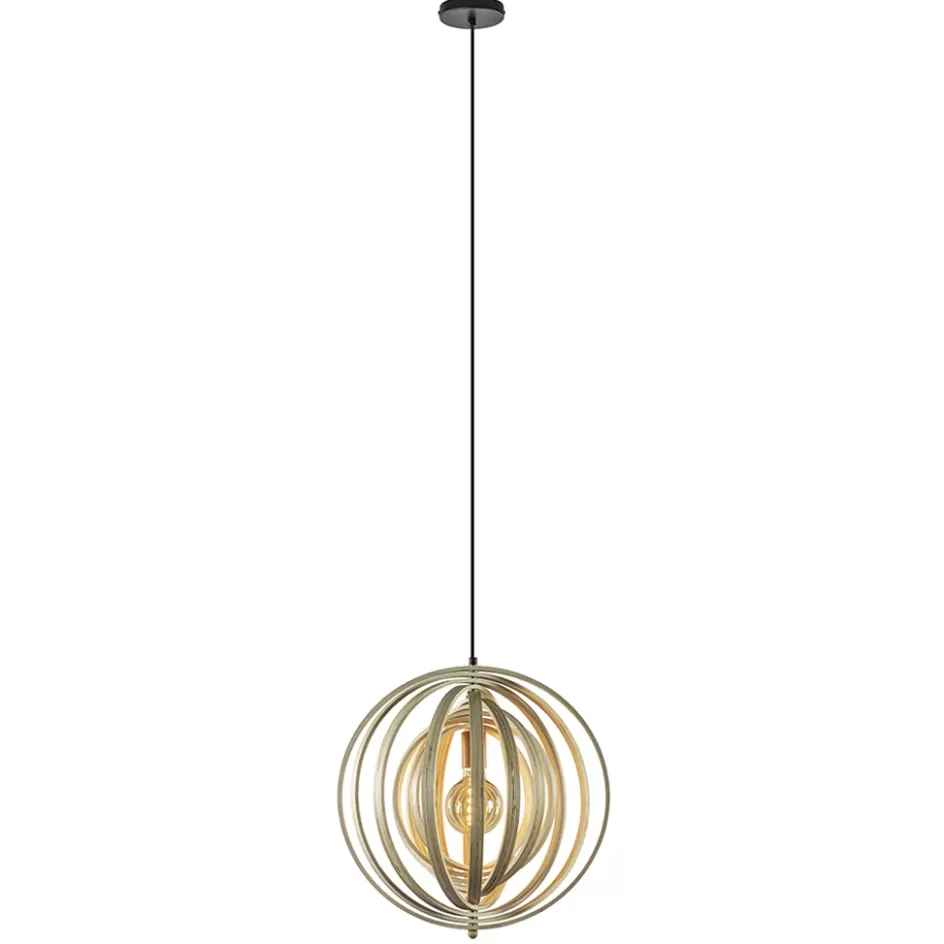 Hanglampen | Eettafellampen>Straluma Hanglamp Woody 44 hout naturel