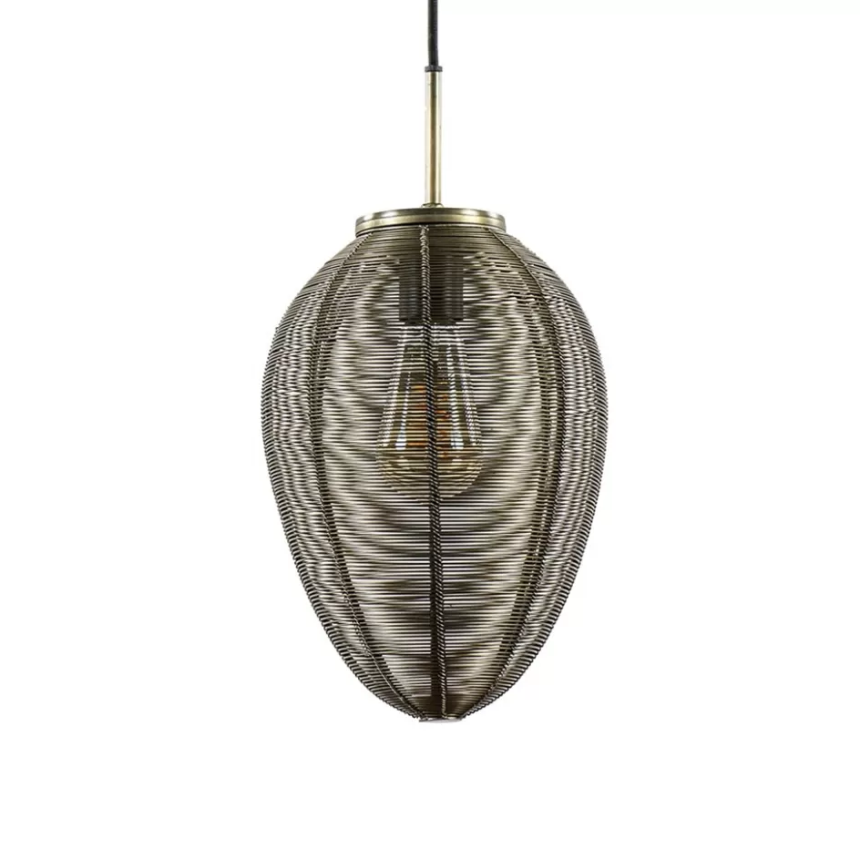 Draadlampen | Light and Living>Straluma Hanglamp Yaelle 20cm brons