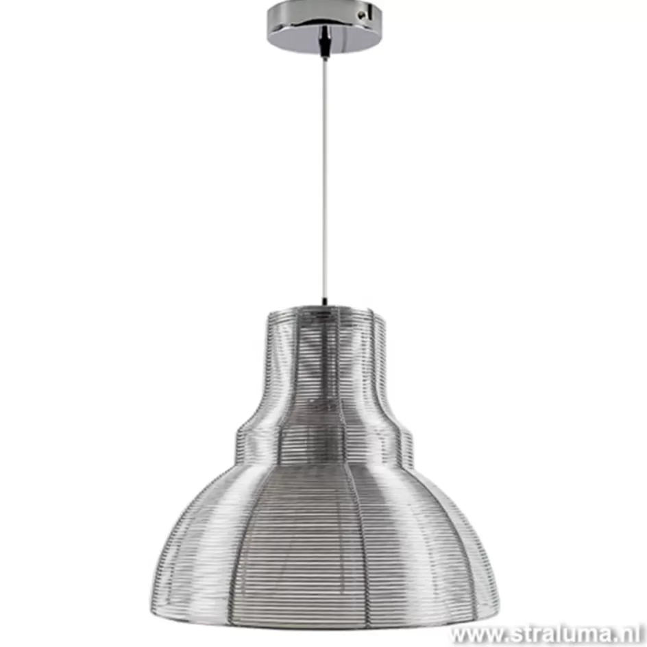 Woonkamerlampen | Tienerkamerlampen>Straluma Industriele hanglamp draad chr-zilver