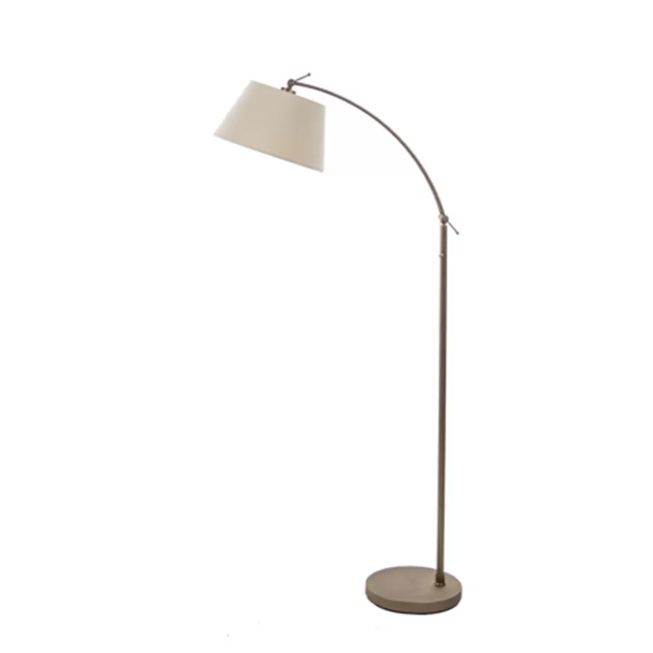 Leeslampen | Woonkamerlampen>Straluma Klassieke vloerlamp brons met creme kap