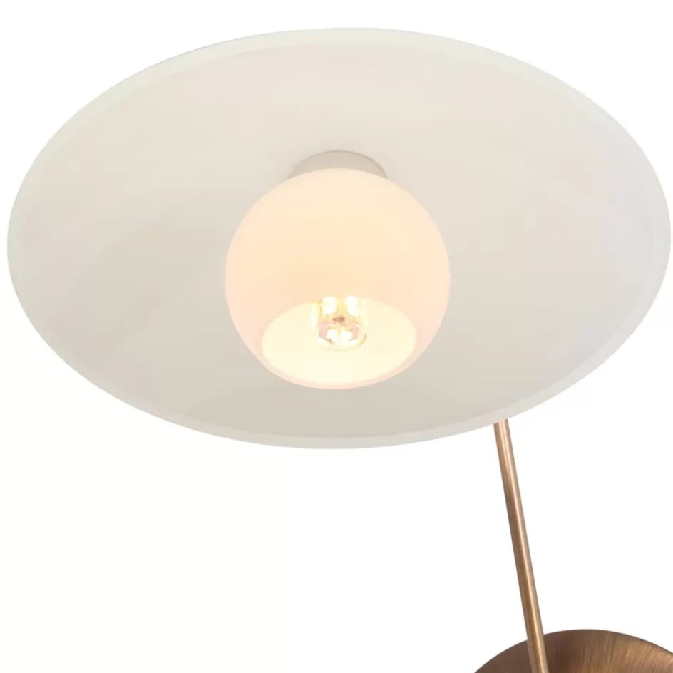 Wandlampen | LED Wandlampen>Straluma Klassieke wandlamp brons met creme glas incl LED