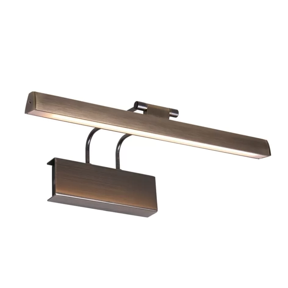 Wandlampen | Kantoorverlichting>Straluma Klassieke wandlamp schilderij brons met LED