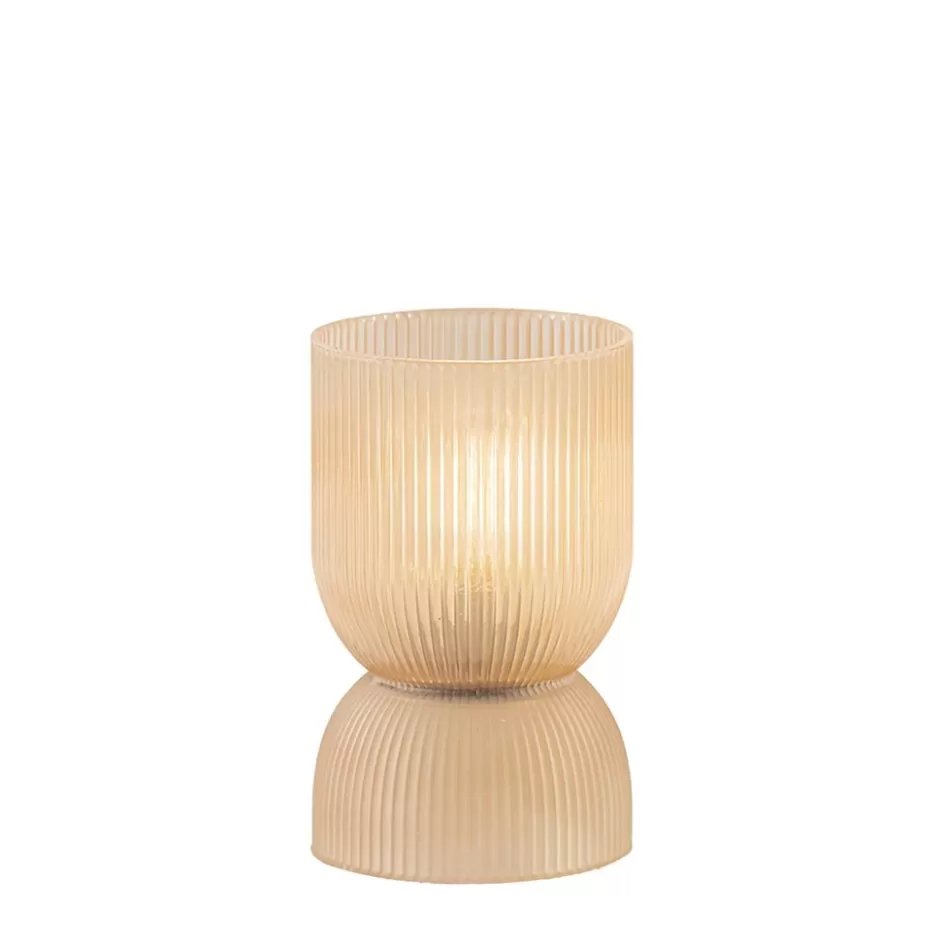 Light and Living | Woonkamerlampen>Straluma Kleine Phoebe tafellamp peach op batterijen Light and Living