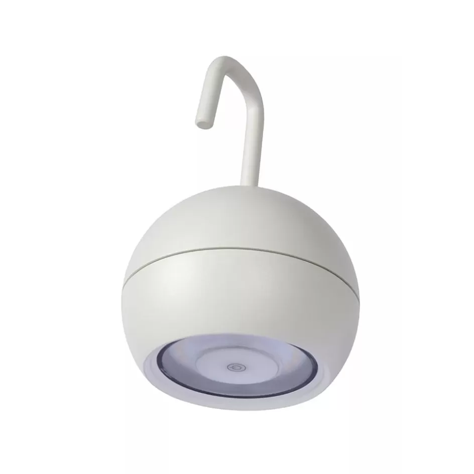 Buitenlampen>Straluma Kleine ronde buitenlamp met USB wit