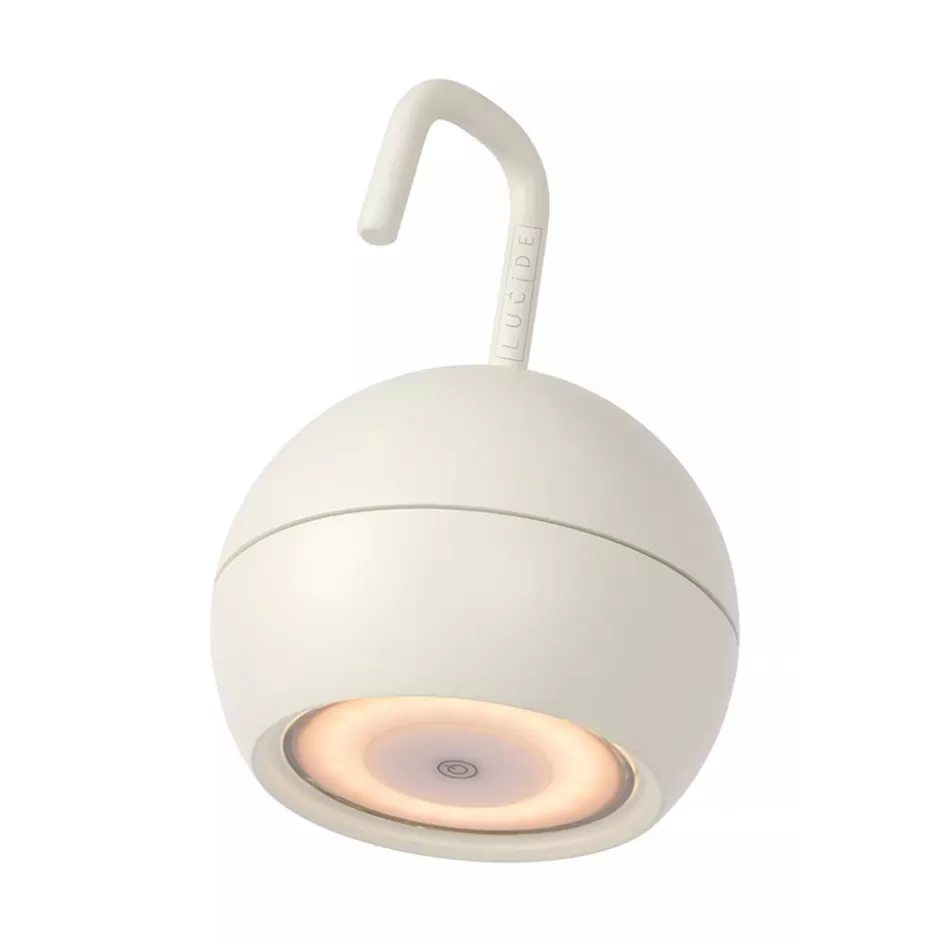 Buitenlampen>Straluma Kleine ronde buitenlamp met USB wit