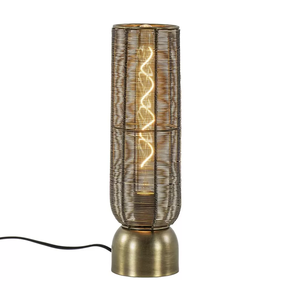 Draadlampen | Light and Living>Straluma Kleine tafellamp Lezuza antiek brons