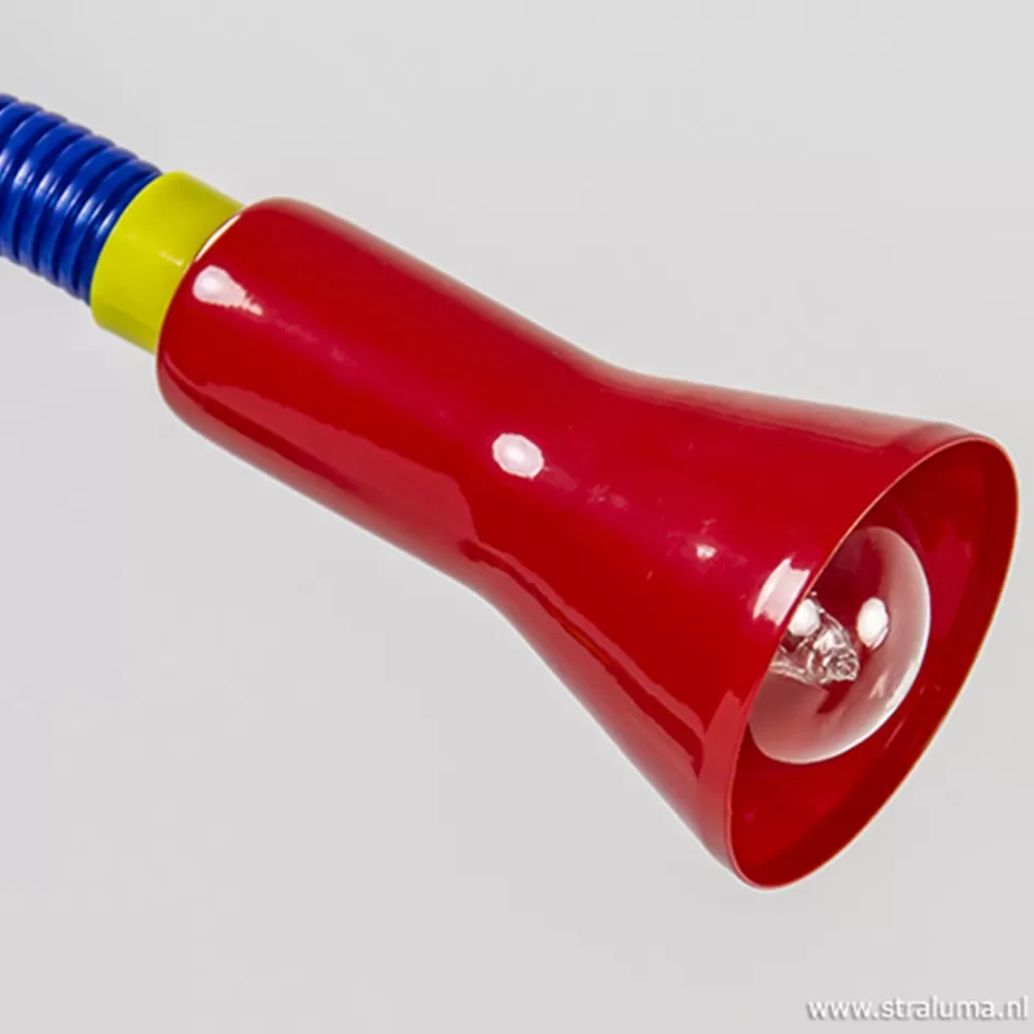 Kinderlampen | Bureaulampen>Straluma Klemlamp kinderkamer rood/blauw/groen