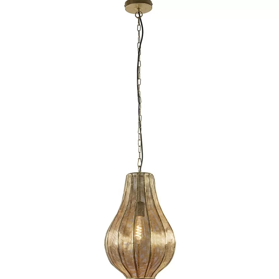 Light and Living | Eetkamerverlichting>Straluma Landelijke druppel hanglamp goud Oosters