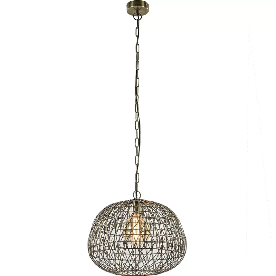 Light and Living | Slaapkamerlampen>Straluma Landelijke hanglamp Alwina antiek brons L&L