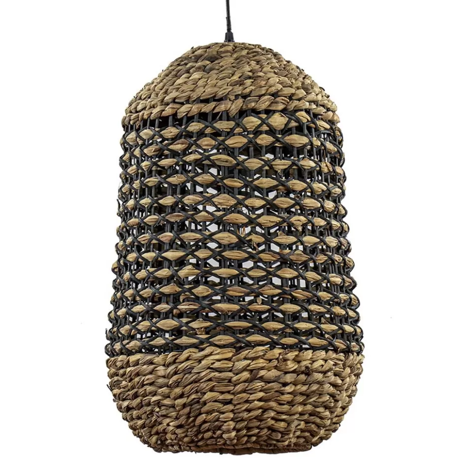 Light and Living | Keukenverlichting>Straluma Landelijke hanglamp Tripoli rotan met zwart