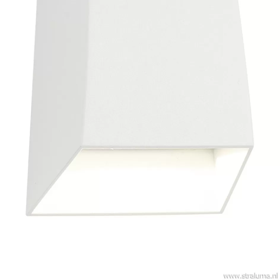 Wandlampen | Buitenlampen>Straluma LED buitenlamp up+down wit aluminium IP54