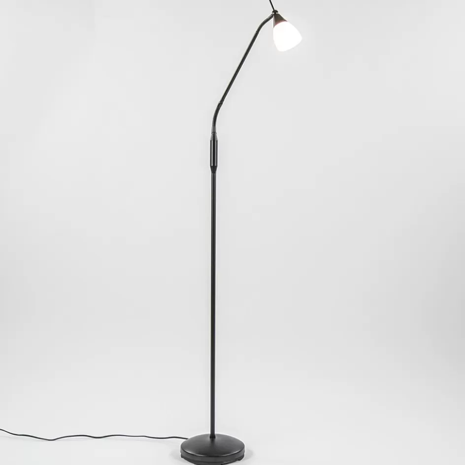 Vloerlampen | Leeslampen>Straluma LED vloer/leeslamp Touchy verstelbaar zwart