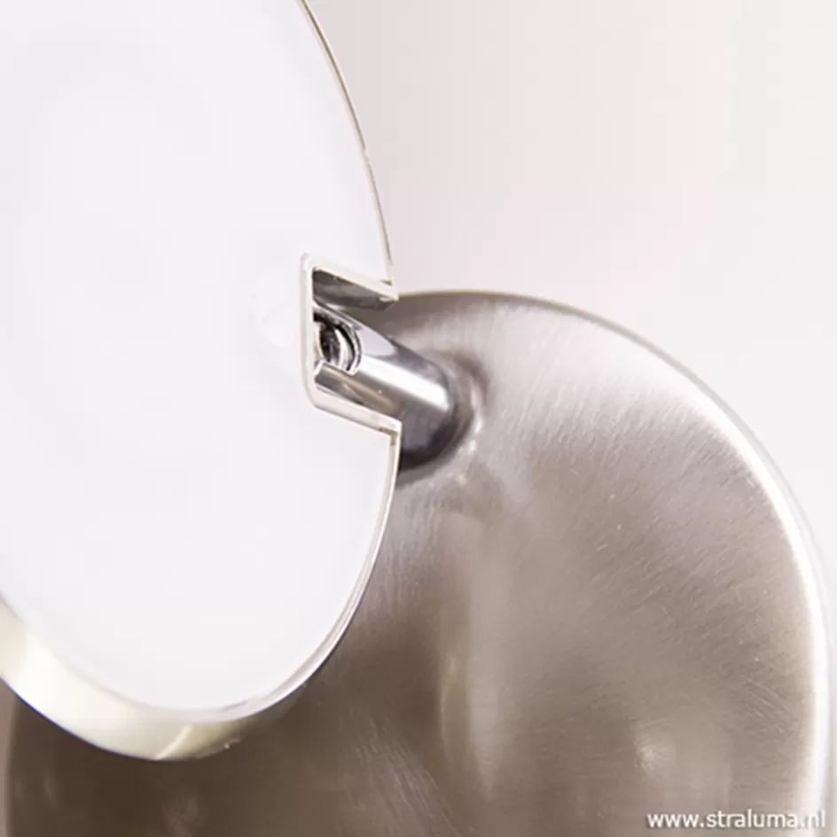 Wandlampen | Bedlampjes>Straluma LED wandlamp staal met dimmer