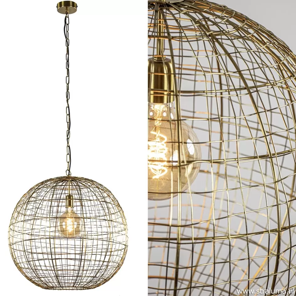 Eettafellampen | Draadlampen>Straluma Light & Living hanglamp Mirana goud