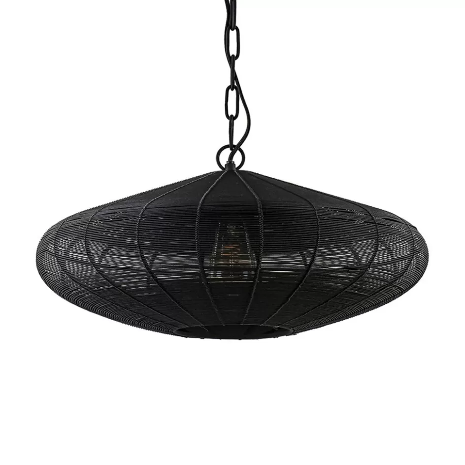 Hanglampen | Eettafellampen>Straluma Light and Living hanglamp Bahoto mat zwart 51 cm