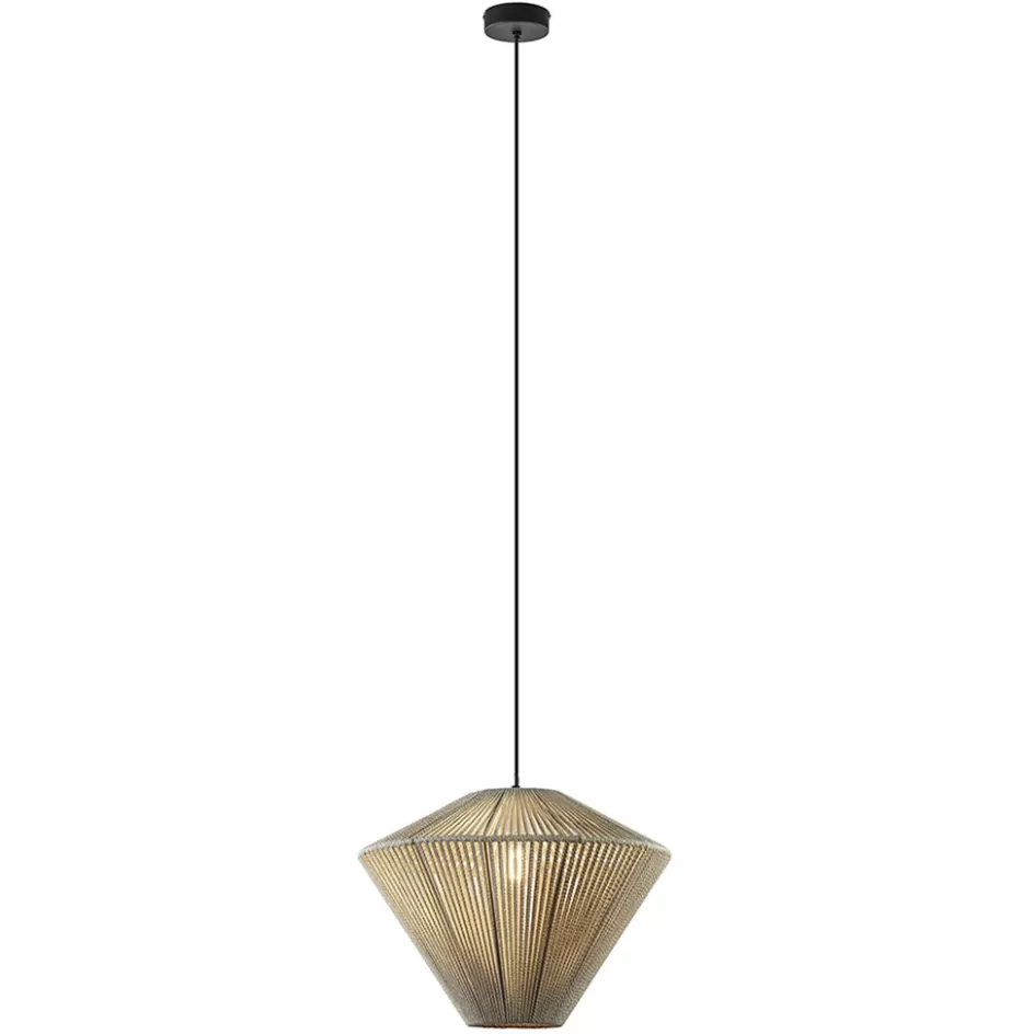 Eettafellampen | Light and Living>Straluma Light and Living hanglamp Felida créme 42 cm