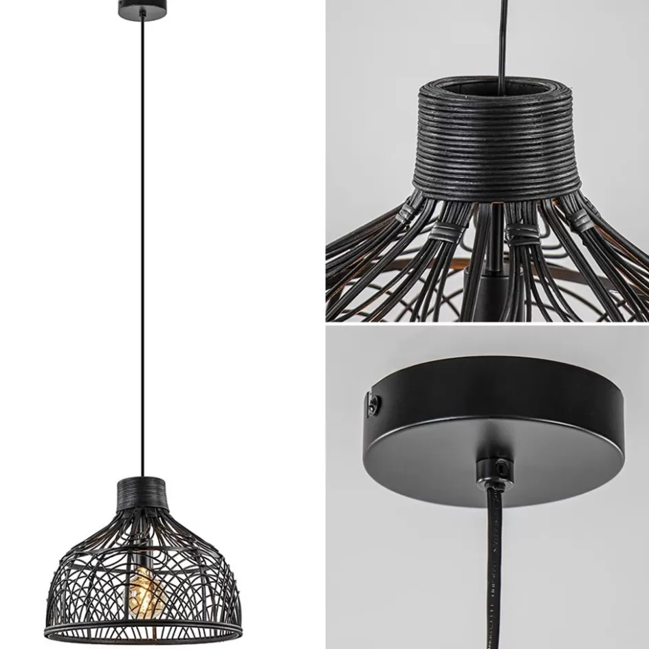 Light and Living | Eetkamerverlichting>Straluma Light and Living hanglamp Pocita zwart