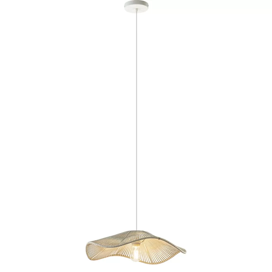 Eettafellampen | Light and Living>Straluma Light and Living hanglamp Rafa crème 50 cm