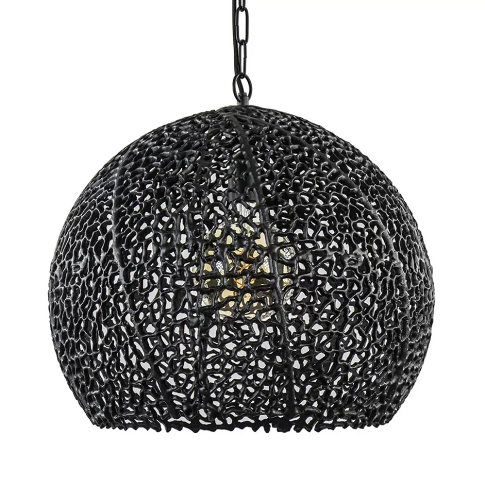 Light and Living | Eetkamerverlichting>Straluma Light and Living hanglamp Sinula mat zwart 45 cm