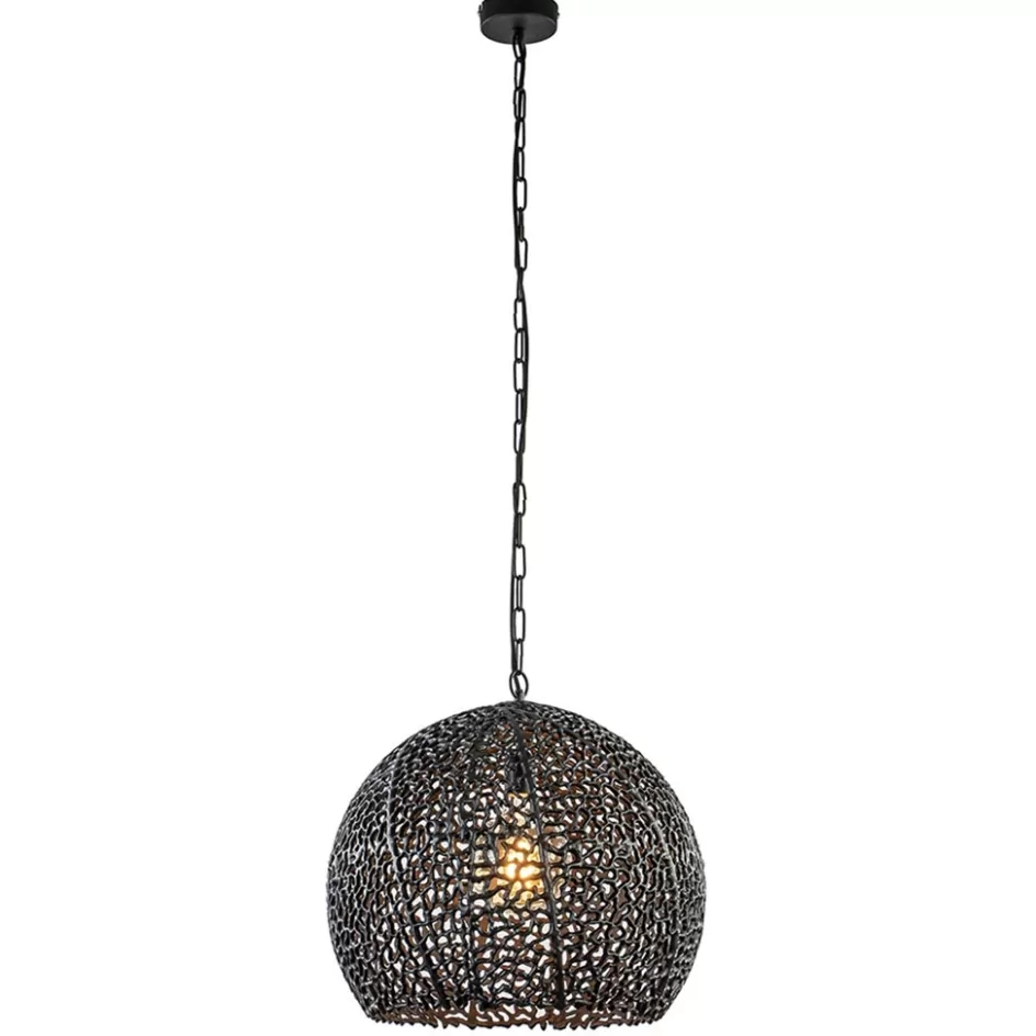 Light and Living | Eetkamerverlichting>Straluma Light and Living hanglamp Sinula mat zwart 45 cm