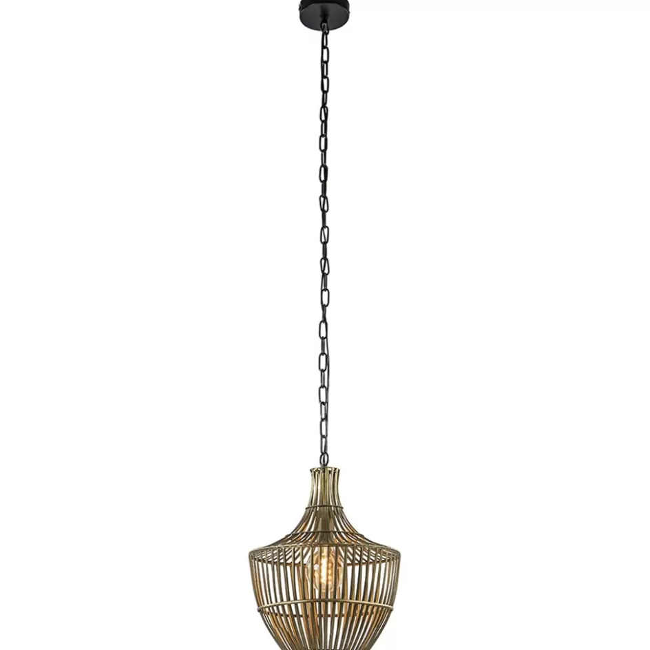 Light and Living | Keukenverlichting>Straluma Light and Living hanglamp Stella antiek brons met zwart