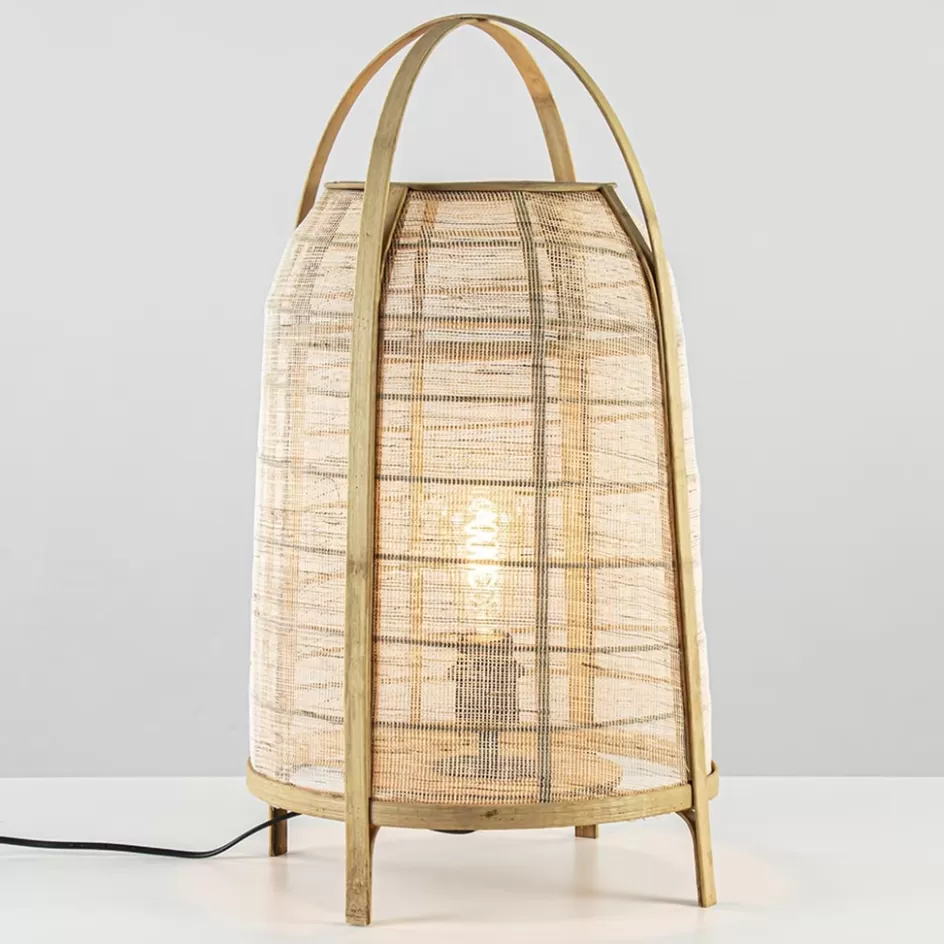 Light and Living | Woonkamerlampen>Straluma Light and Living tafellamp Jacinto naturel 60 cm