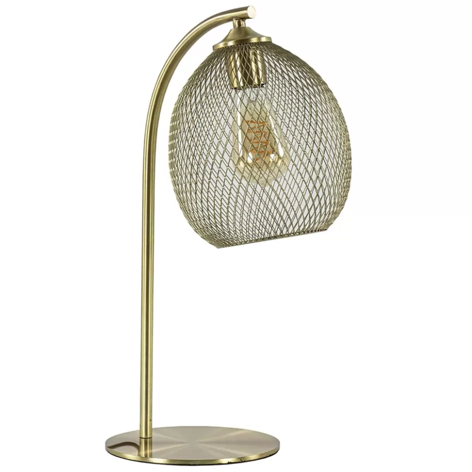 Light and Living | Woonkamerlampen>Straluma Light and Living tafellamp Moroc goud metaal