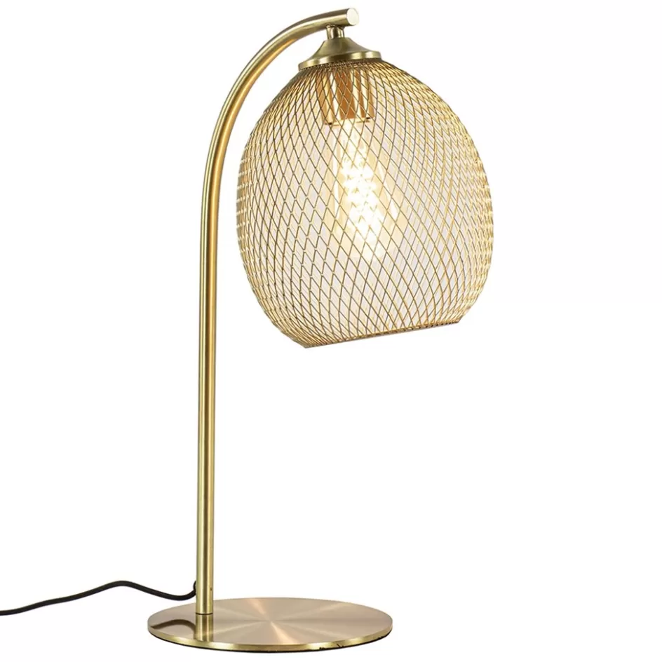 Light and Living | Woonkamerlampen>Straluma Light and Living tafellamp Moroc goud metaal