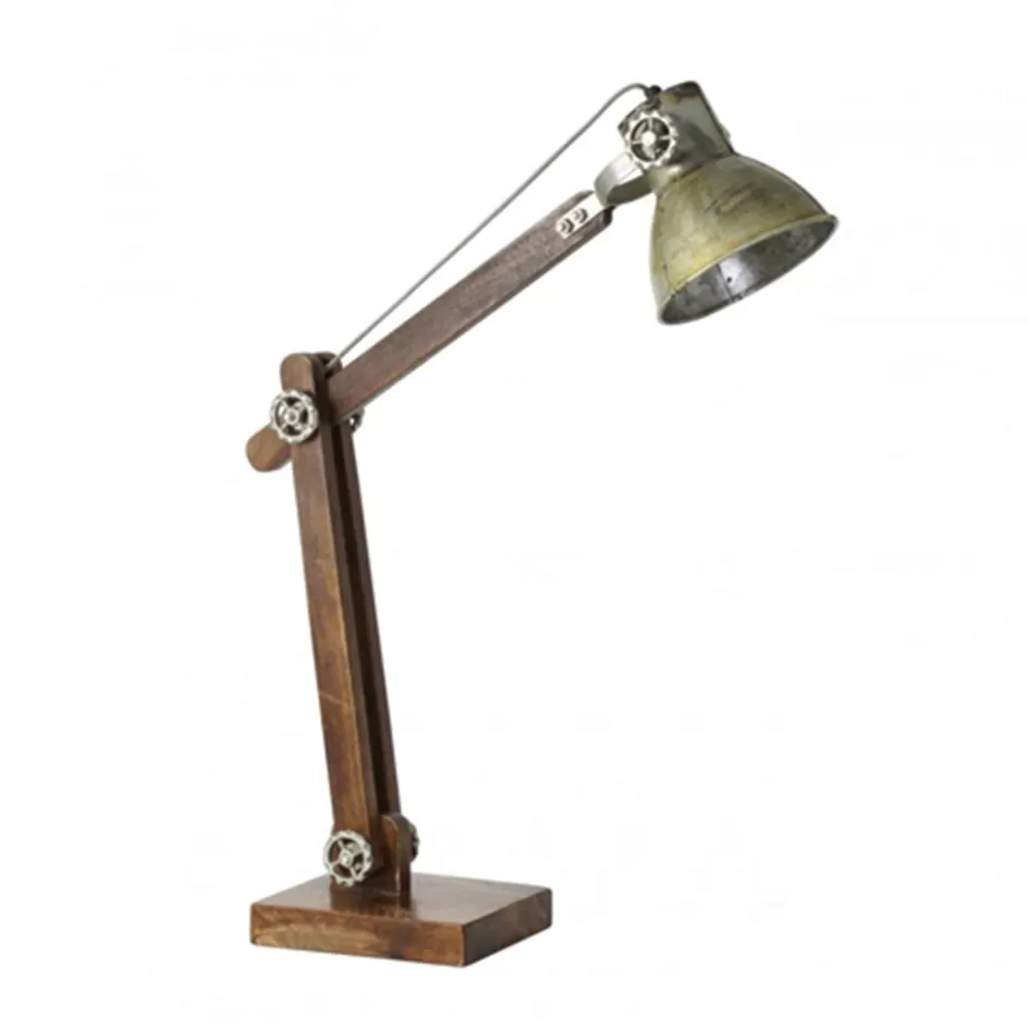 Bureaulampen | Leeslampen>Straluma Light Living bureaulamp Ekerd hout-staal