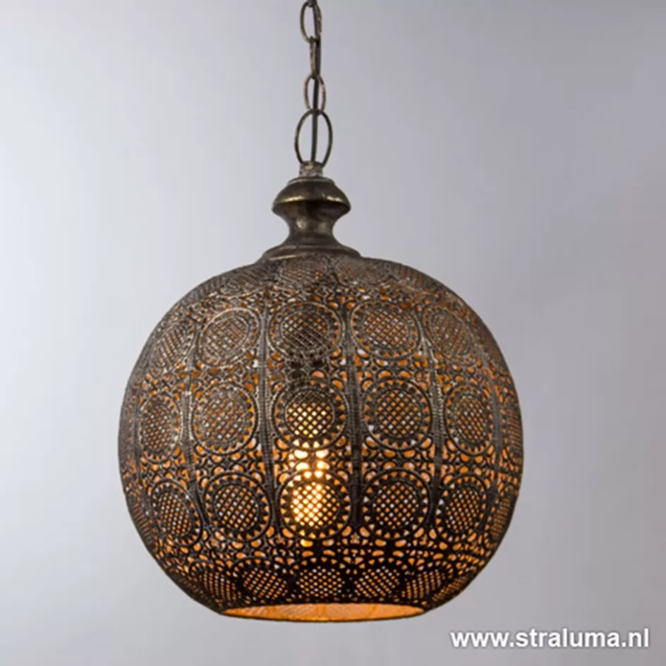 Light and Living | Woonkamerlampen>Straluma Light Living hanglamp Ananya bruin-goud