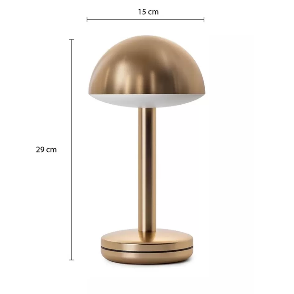 Tafellampen | Buitenlampen>Straluma Luxe LED tafellamp oplaadbaar goud dimbaar