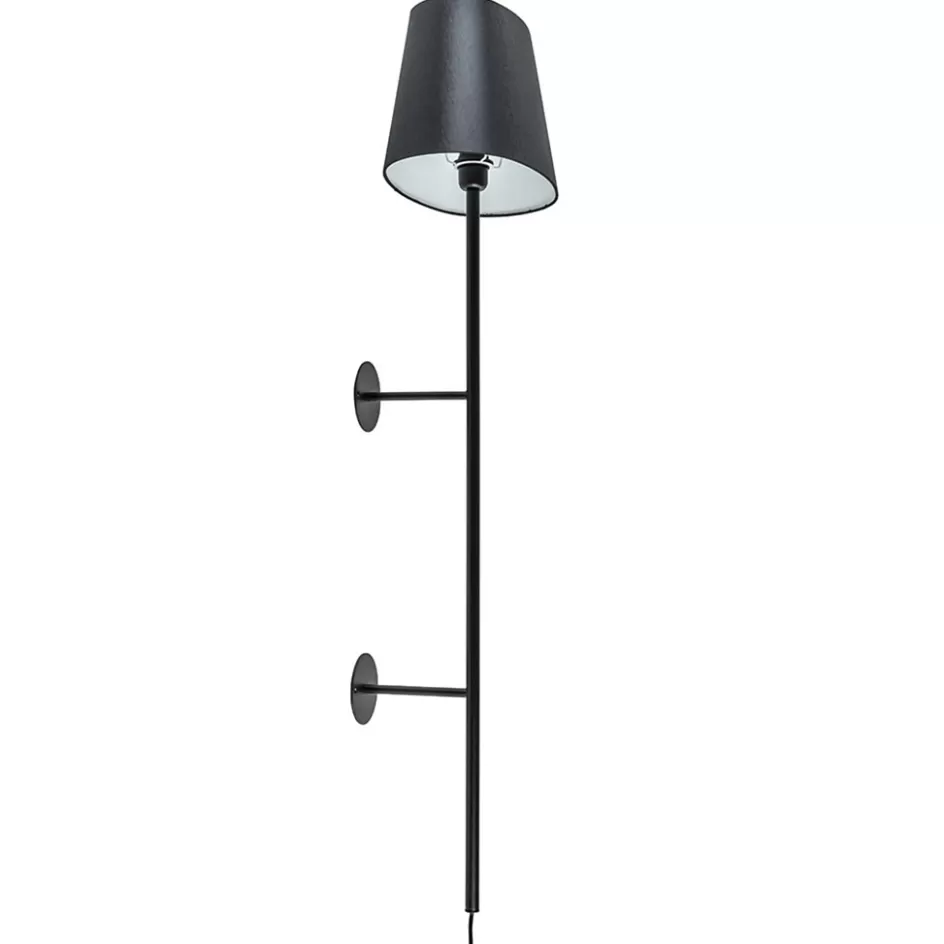 Wandlampen | Light and Living>Straluma Mat zwarte wandlamp Soriano exclusief kap