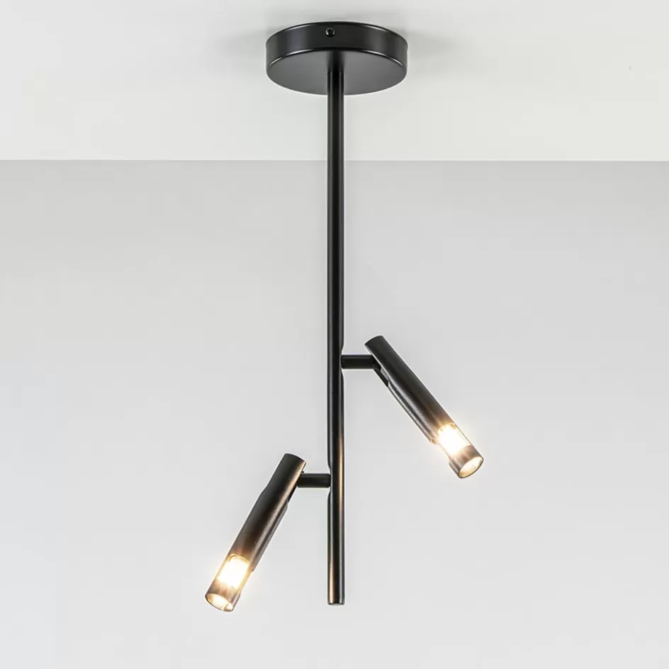 Opbouwspots | Halverlichting>Straluma Moderne 2-lichts opbouwspot zwart G9