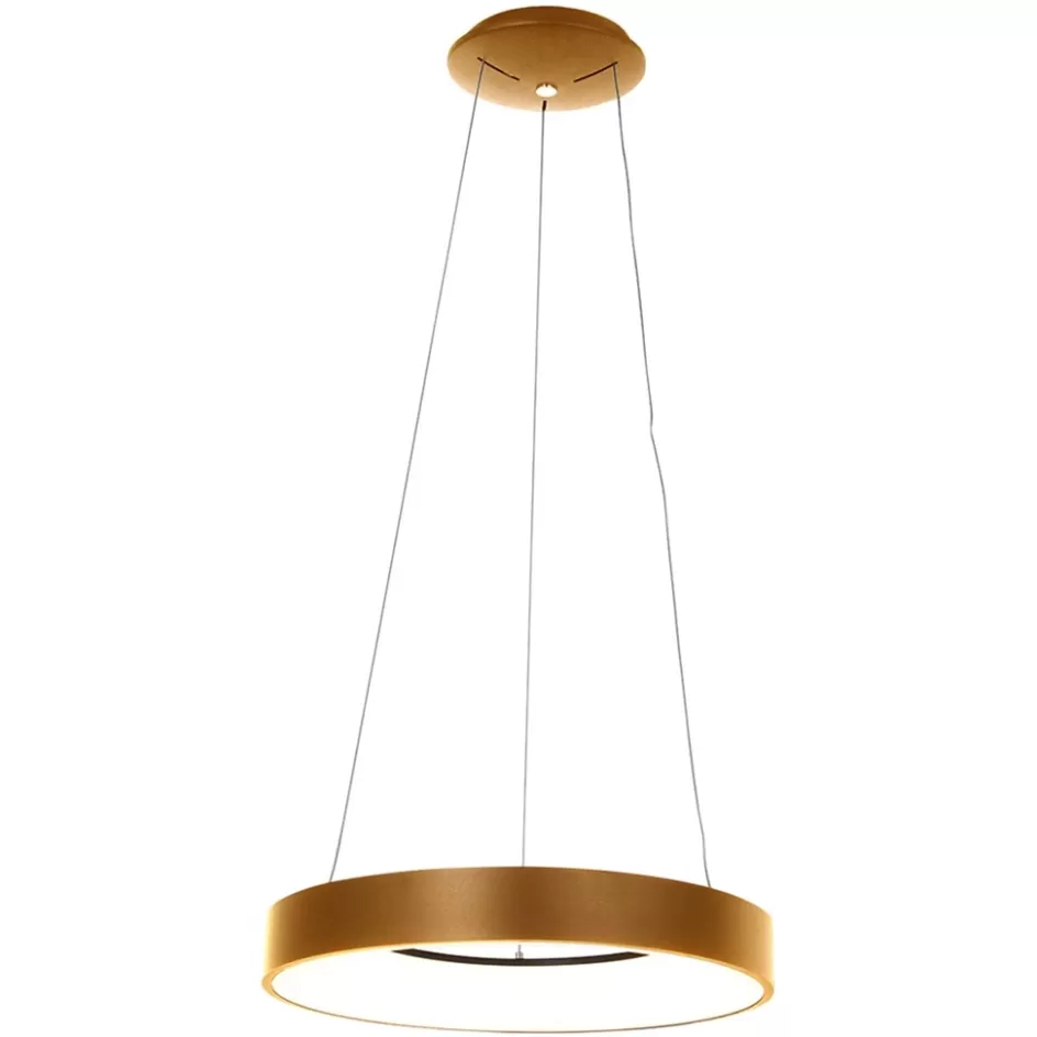 Hanglampen | Eettafellampen>Straluma Moderne design LED hanglamp ring goud