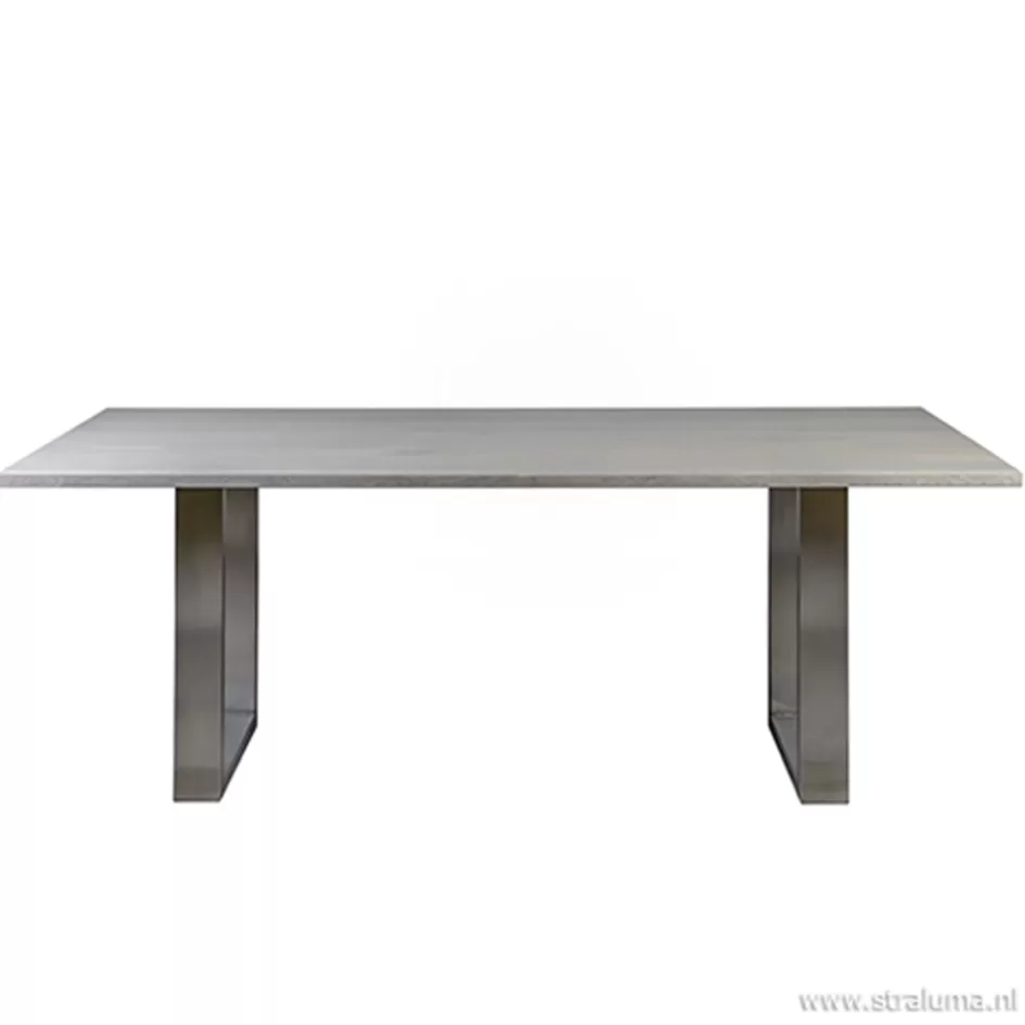 Eettafels>Straluma Moderne eettafel vergrijsd eiken 200x100