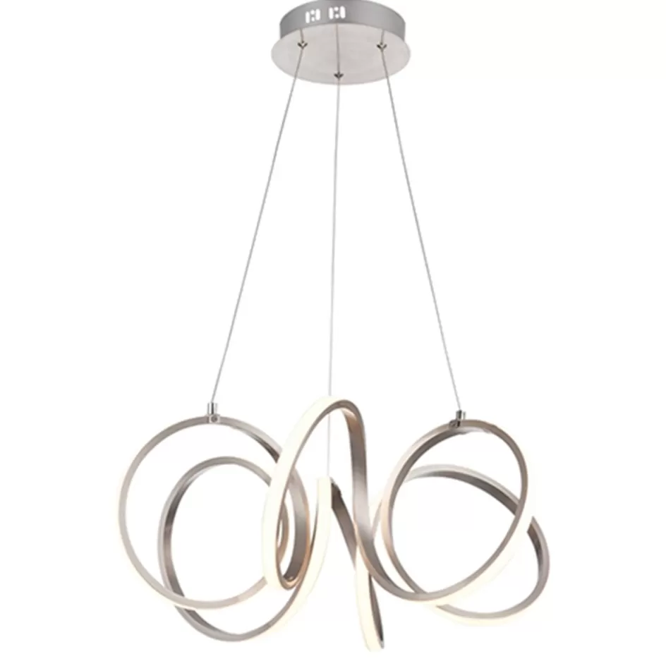 Hanglampen | Eettafellampen>Straluma Moderne hanglamp krul staal incl LED