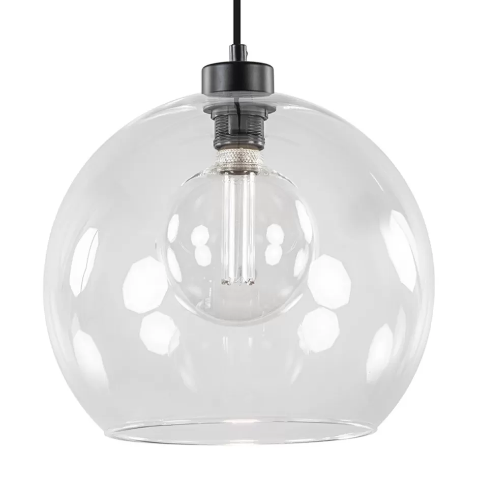 Keukenverlichting | Halverlichting>Straluma Moderne hanglamp met helder glas 30 cm