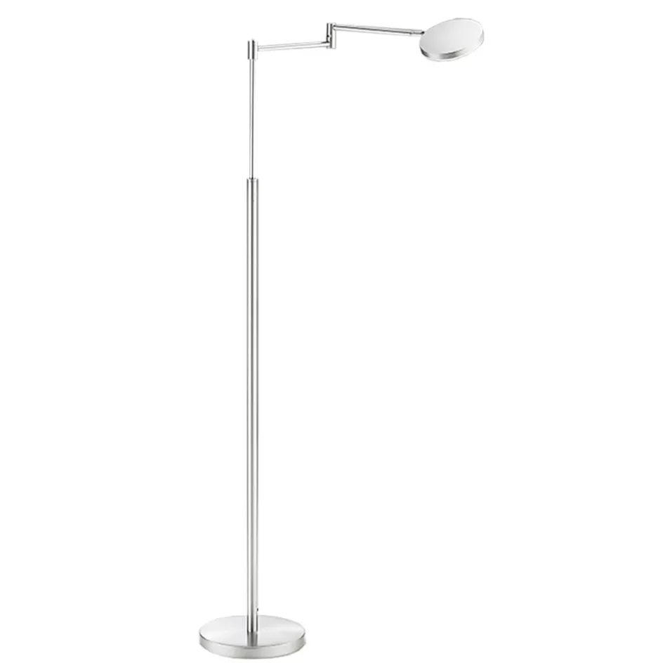 Vloerlampen | Leeslampen>Straluma Moderne LED leeslamp vloerlamp aluminium mat