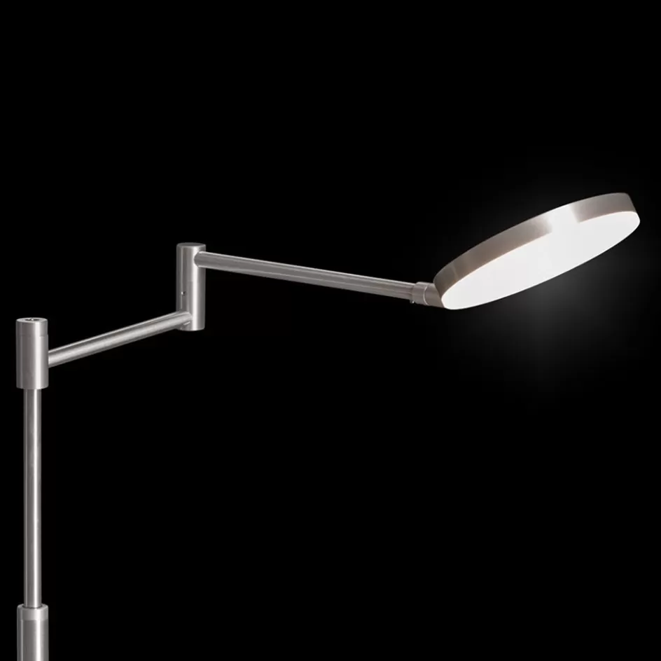 Vloerlampen | Leeslampen>Straluma Moderne LED leeslamp vloerlamp aluminium mat