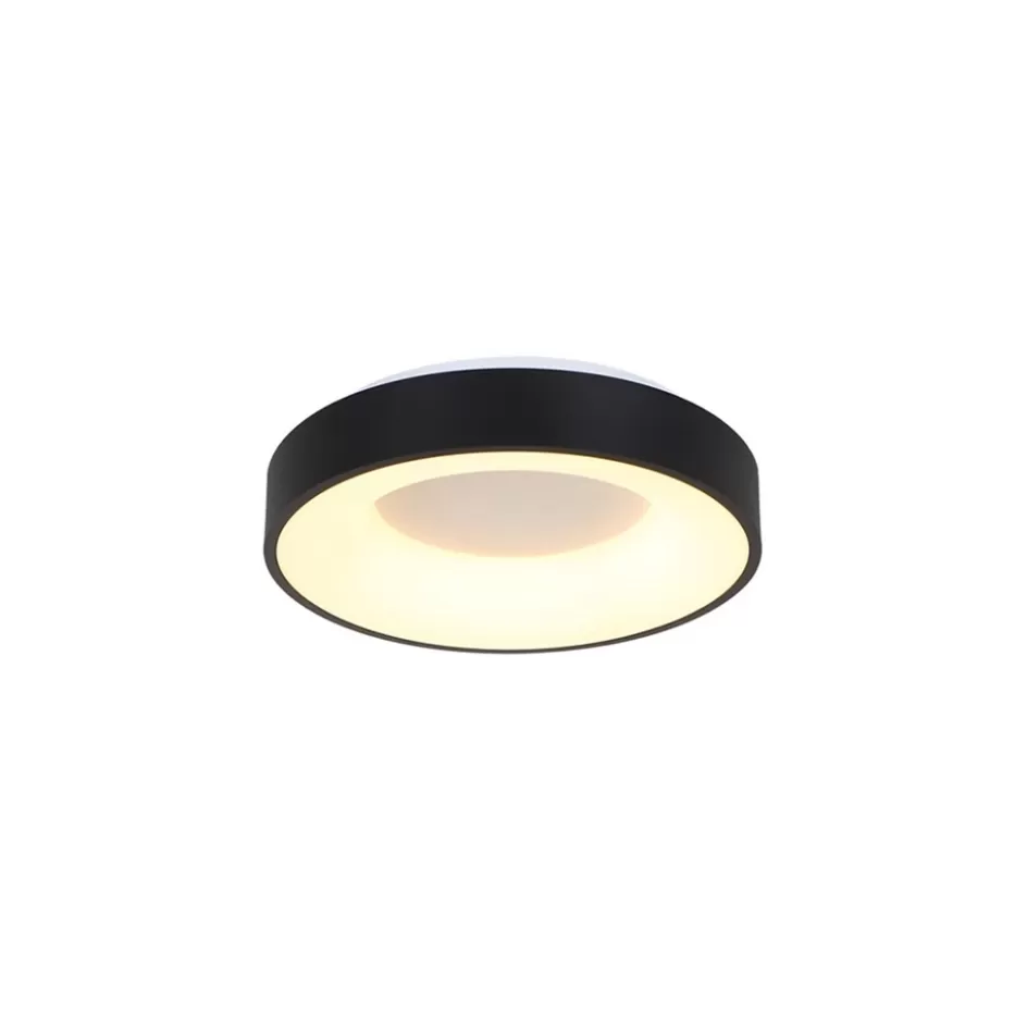 Plafondlampen | Plafonnières>Straluma Moderne LED plafonnière zwart rond 30 cm