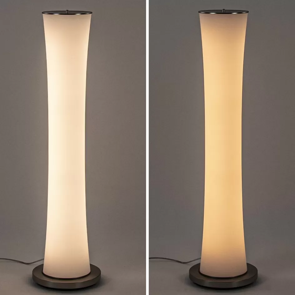 Vloerlampen | Halverlichting>Straluma Moderne LED vloerlamp opaal glas met dim to warm