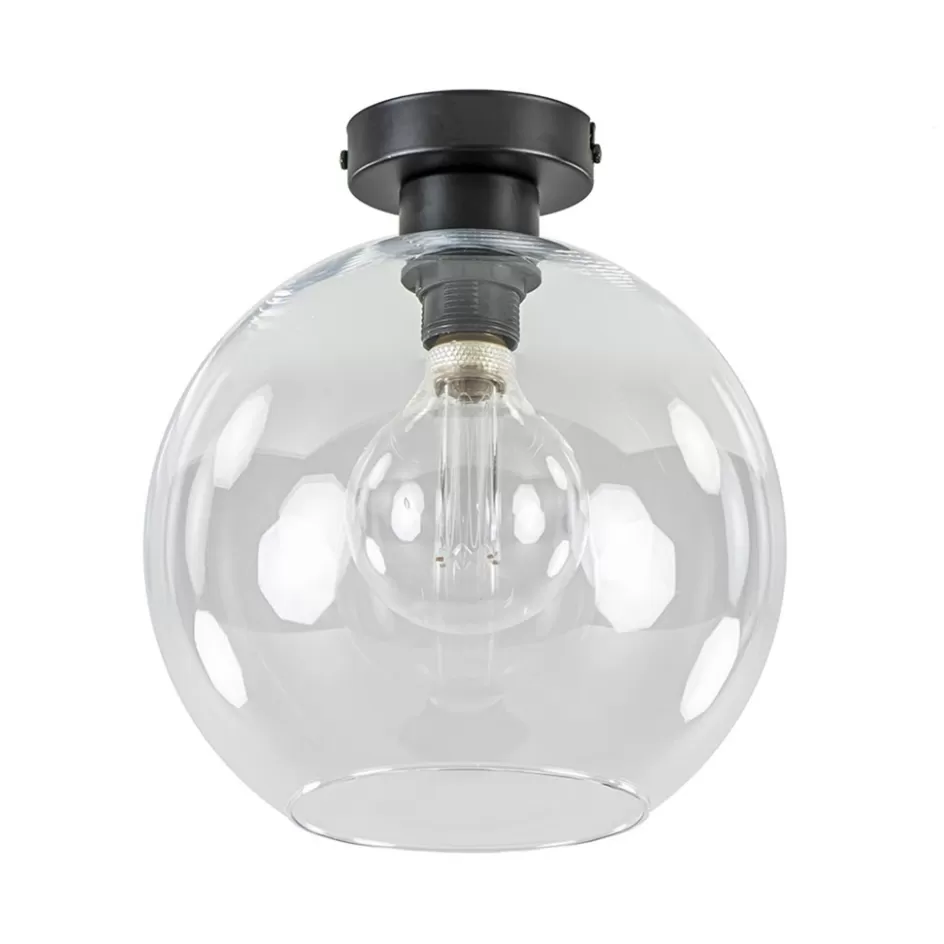 Woonkamerlampen | Slaapkamerlampen>Straluma Moderne plafondlamp globe helder glas